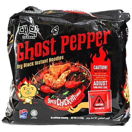 Buy Daebak Ghost Pepper Dry Black Instant Noodles With Spicy Chicken Flavour Online at Best