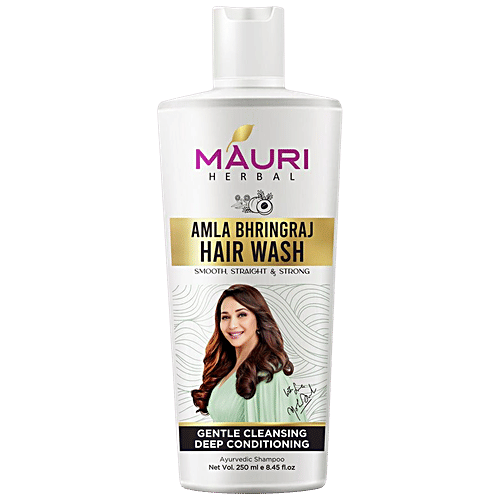 Mauri Herbal Amla Bhringraj Hair Wash - For Gentle Cleansing, 250 ml  