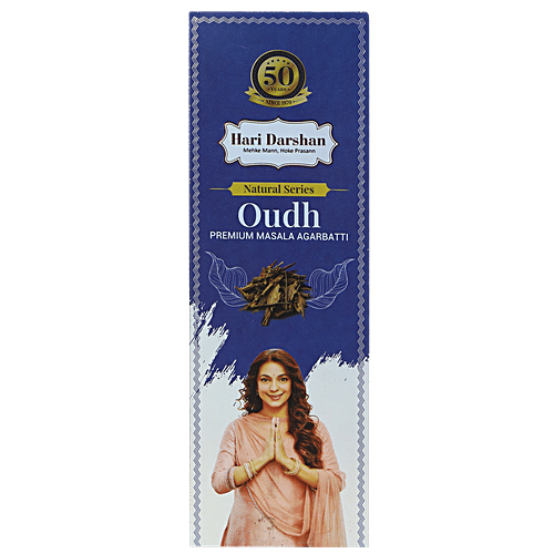 Hari Darshan Premium Masala Incense Sticks/Agarbatti - Oudh, Natural Series, 60 g  