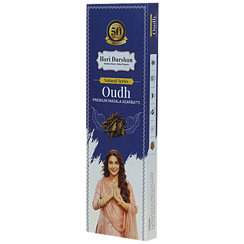 Hari Darshan Premium Masala Incense Sticks/Agarbatti - Oudh, Natural Series, 60 g  