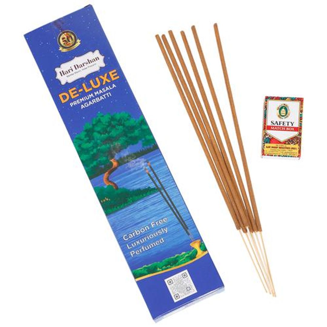 Hari Darshan Deluxe Premium Masala Incense Sticks/Agarbatti - Carbon Free, 25 g 