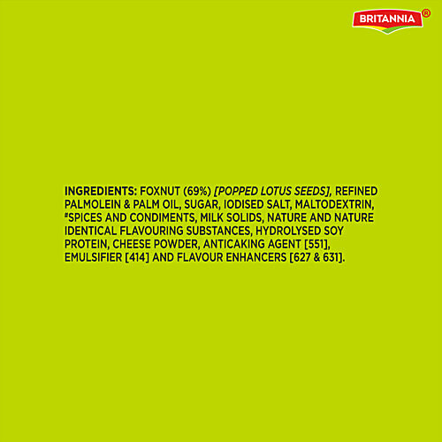Britannia Better Snack Co.Makhana/Foxnuts - Cream & Onion Flavour, 75 g  