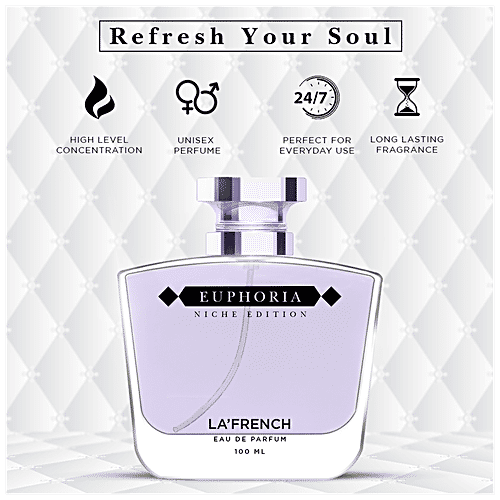Buy La' French Euphoria Eau De Parfum Long Lasting Fragrance, Unisex