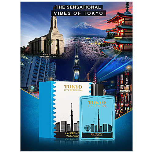 La' French Tokyo City Of Dreams Eau De Parfum - Long Lasting Fragrance, Unisex, 100 ml  