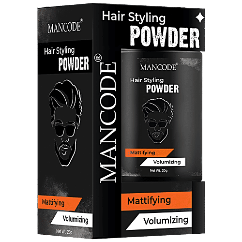 Mancode Hair Styling Powder - Mattifying & Volumizing, For Men, 20 g  