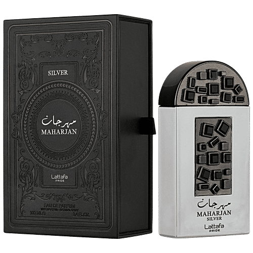 Lattafa Maharjan Silver - Eau De Parfum, Long-Lasting, For Men & Women, 100 ml  