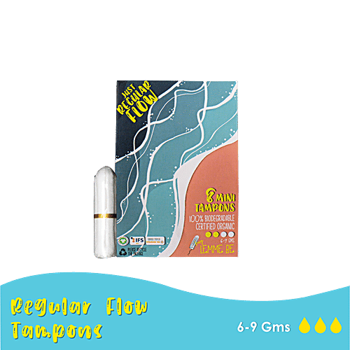 Buy Lemme Be Medium Flow Mini Tampons 100 Cotton Certified