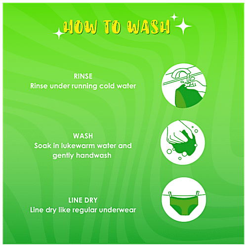 Lemme Be Period Panties - Z Drip Max, Medium, Black, Reusable, Leak Proof, Bamboo Fiber, 1 pc  