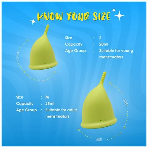 Buy Lemme Be Z Cup Reusable Menstrual Cup - Small Size, Lemon Yellow, Ultra  Soft & Rash Free Online at Best Price of Rs 1110 - bigbasket