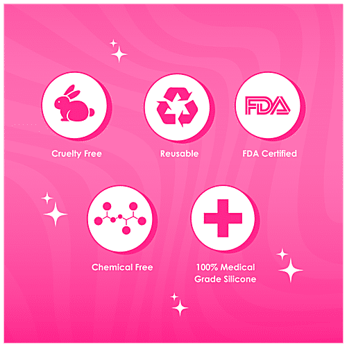 Lemme Be Reusable Menstrual Cup Disc - With A Soft Pouch, Small, Pink, Rash Free, 1 pc  