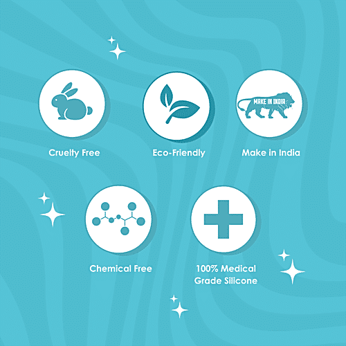 Lemme Be Reusable Menstrual Cup - Baesic, Large, Purple, No Leakage, Protection Up to 6-8 Hours, 1 pc