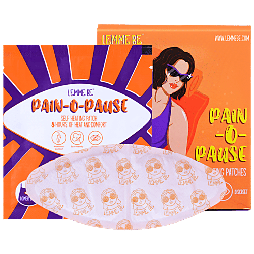 Lemme Be Pain-O-Pause Pain Relief Heat Patch, 5 pcs  