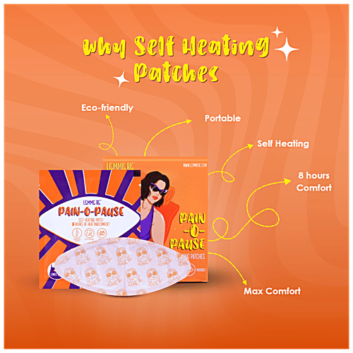 Lemme Be Pain-O-Pause Pain Relief Heat Patch, 5 pcs  