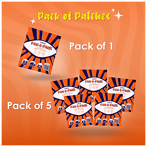 Lemme Be Pain-O-Pause Pain Relief Heat Patch, 5 pcs  
