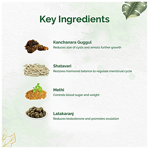 Dr.Vaidya's PCOS Care Capsule - Helps Regulate Cycles, 30 pcs  