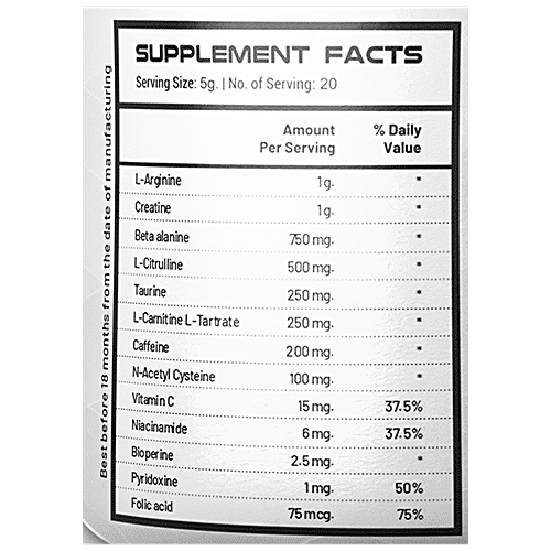 Buy ASITIS Nutrition ATOM A7 PreWorkout For Pump & Athletic