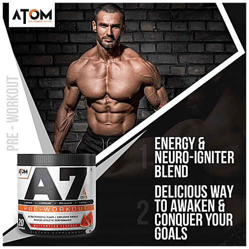 Buy ASITIS Nutrition ATOM A7 PreWorkout For Pump & Athletic