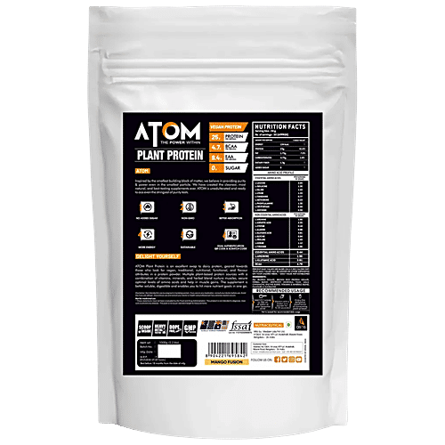 Buy ASITIS Nutrition ATOM Plant Protein Easy To Digest, Vegan, No