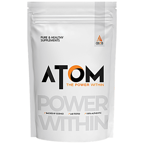 As-It-Is Nutrition ATOM Whey Protein - With Digestive Enzymes, No Added Sugar, French Vanilla, 1 kg  
