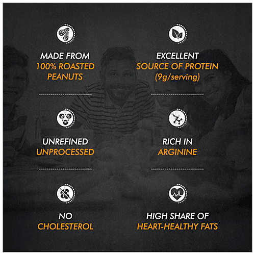 As-It-Is Nutrition Natural Peanut Butter - Creamy, Unsweetened, Quick Energy Booster, 1 kg  