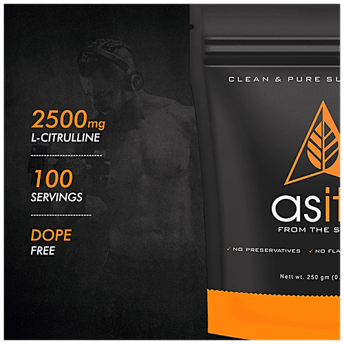 As-It-Is Nutrition L-Citrulline Powder - Improves Athletic Endurance, Preservative Free, Unflavoured, 250 g  
