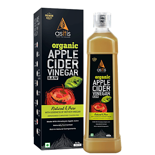 Buy ASITIS Nutrition Organic Apple Cider Vinegar With Mother Raw