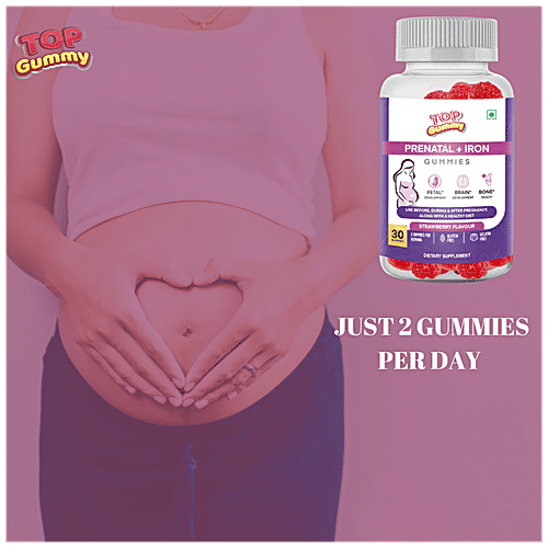 Buy Top Gummy Prenatal + Iron Gummies Dietary Supplement, Gluten Free