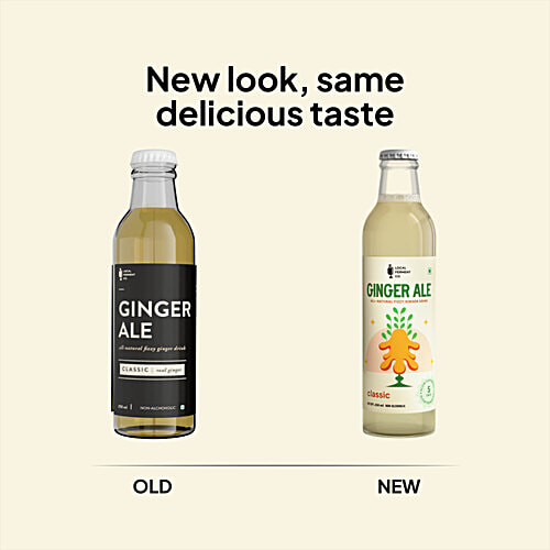 Local Ferment Co Classic Ginger Ale, 250 ml  Natural Fizzy Ginger Drink, Non-Alcoholic