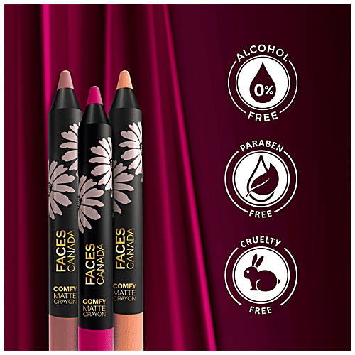 Faces Canada Comfy Matte Crayon - Shea Butter & Chamomile, Long-Lasting, No Dryness, 2.8 g Sorry Not Sorry 15