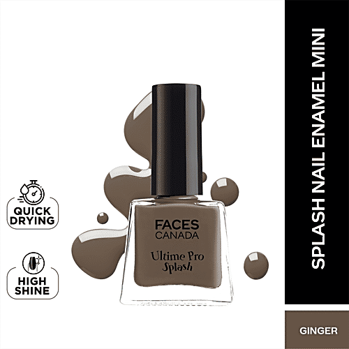 Faces Canada Ultime Pro Splash Nail Enamel - Quick-Drying, Long-Lasting, 5 ml Ginger 37 