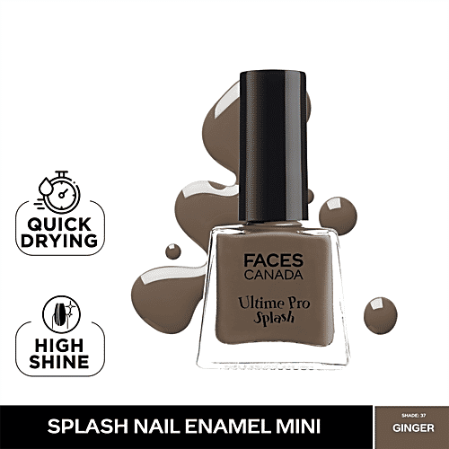 Faces Canada Ultime Pro Splash Nail Enamel - Quick-Drying, Long-Lasting, 5 ml Ginger 37 