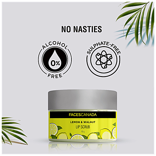 Buy FACES CANADA Lip Scrub Lemon & Walnut, For Soft & Smooth Lips