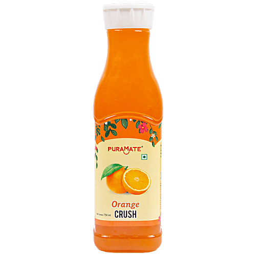 Puramate Orange Crush For Perfect Drink - Vegetarian, 750 ml  
