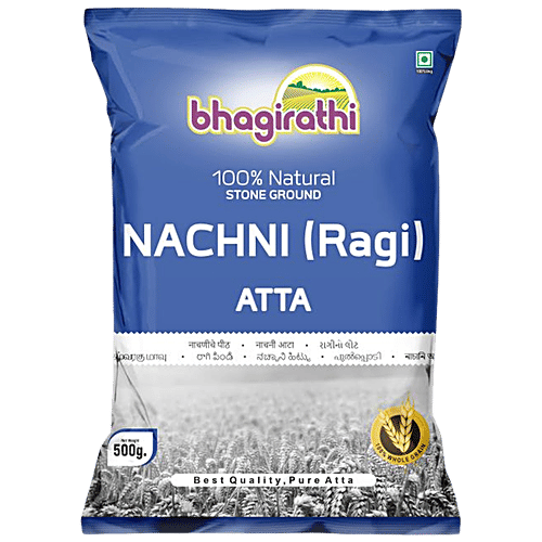 Bhagirathi Nachani Atta Flour - Loaded With Nutrients, 500 g