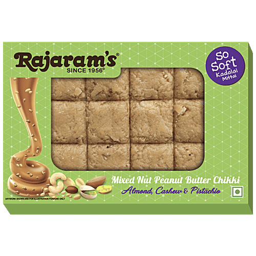 Buy Rajaram's Peanut Butter Chikki Mixed Nut, Ready To Eat Online at Best Price of Rs 80