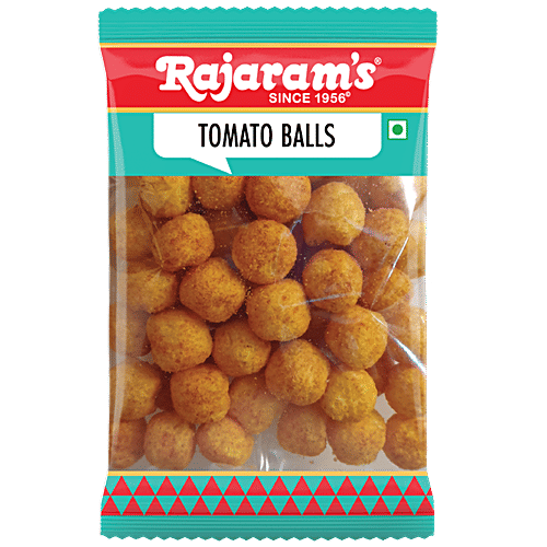 Rajaram's Tomato Balls - Light, Crunchy & Delightful, Ready To Eat, 40 g Pouch