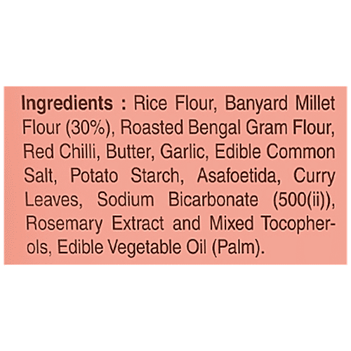 Manna Millet Bytes Thattai - Real Butter & Guntur Chilly, Crunchy, Traditional Indian Snack, 150 g