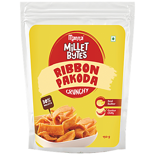 Buy Manna Millet Bytes Ribbon Pakoda Real Butter & Guntur Chilly