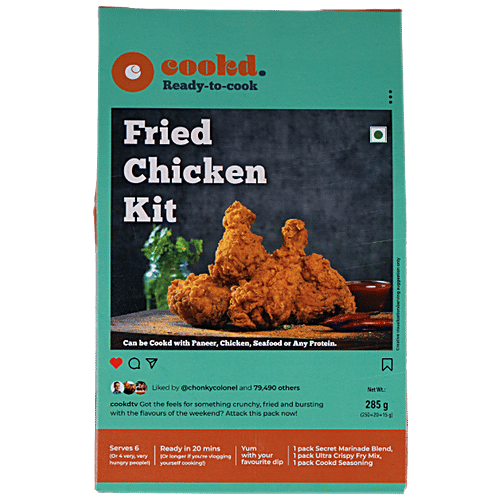 Buy Cookd Fried Chicken Kit Online at Best Price of Rs 299 bigbasket