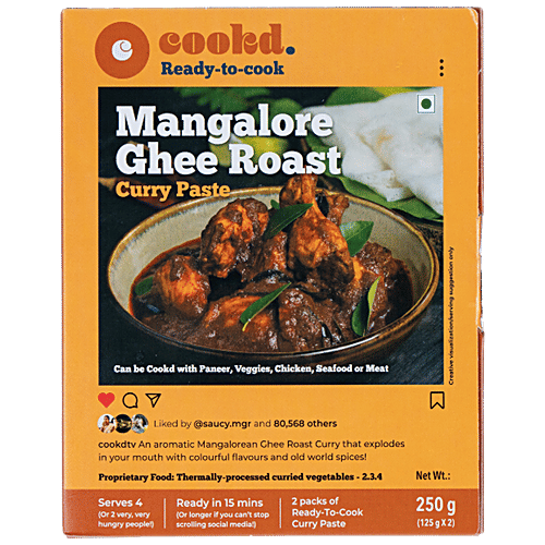 Buy Cookd Mangalore Ghee Roast Curry Paste Online at Best Price of Rs