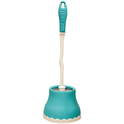 Gebi  Hockey Brush With Container - Nylon Brush, Richline, Plastic, Grey, Sturdy, 1 pc  