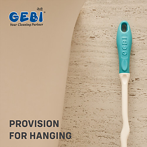 Gebi  Hockey Brush With Container - Nylon Brush, Richline, Plastic, Grey, Sturdy, 1 pc  