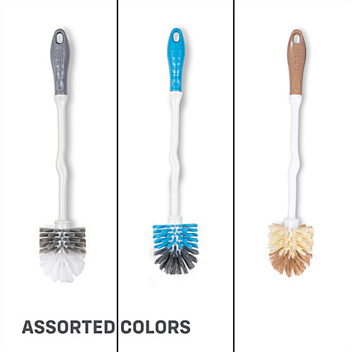 Gebi  Hockey Brush With Container - Nylon Brush, Richline, Plastic, Grey, Sturdy, 1 pc  