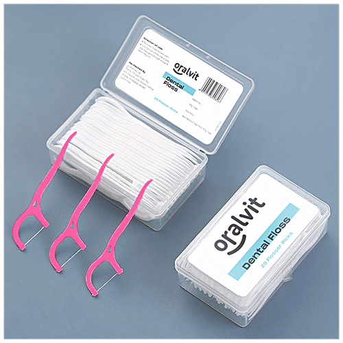 Buy Oralvit Dental Floss, Toothpicks For Teeth Cleaning Fresh Breath
