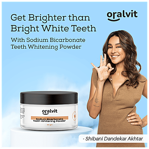 Buy Oralvit Sodium Bicarbonate Teeth Whitening Powder With Peppermint