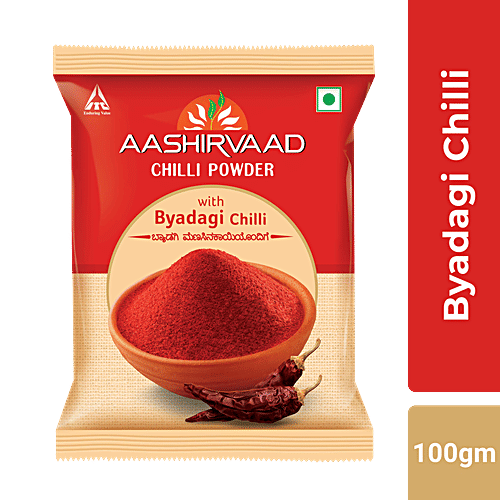Buy Aashirvaad Chilli Powder Byadagi Online at Best Price of Rs 80