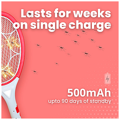 Buy Dine Time Mosquito Racket Durable, Long Lasting, BuiltIn