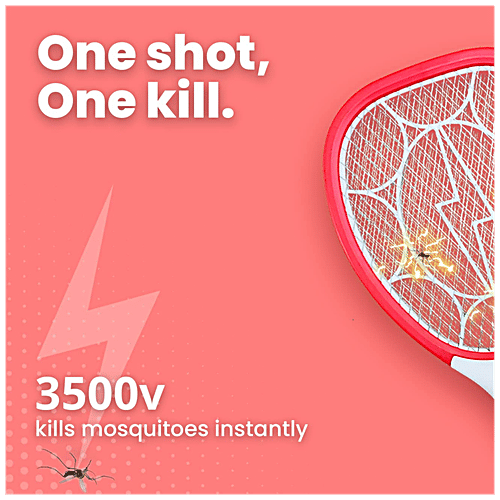 Buy Dine Time Mosquito Racket Durable, Long Lasting, BuiltIn