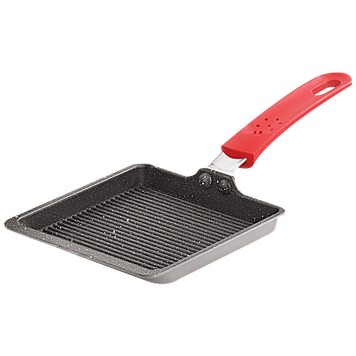 Buy Echt Mini Grill Pan Aluminium Granite Finish, Grey, 13 Cm, Square