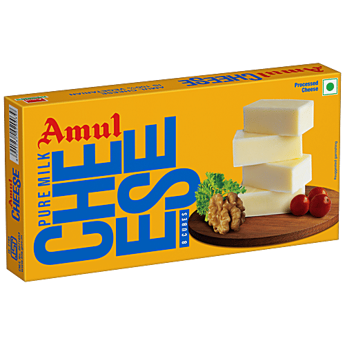 Amul Processed Cheese Chiplets Cubes, 200 g (8Ux25g)(Pack of 60)